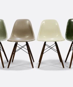 Eames DSW set of 4 Seafoam Green - Greige - Off White - Forest Green1