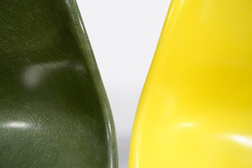 Eames DSW set of 4 Forest Green - Canary Yellow - Lemon Yellow - Off White2