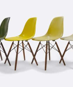 Eames DSW set of 4 Forest Green - Canary Yellow - Lemon Yellow - Off White4