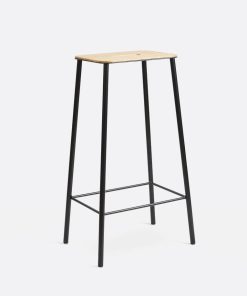 frama - Adam Stool Oak Black H76