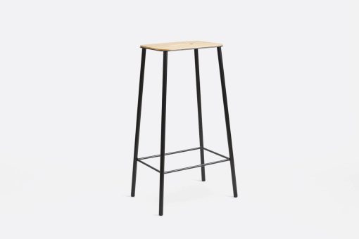 frama - Adam Stool Oak Black H76
