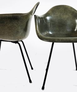 Eames Fiberglass armchair Elephant Grey Zenith Rope Edge